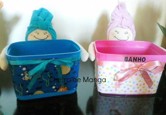 Boneca Porta Produtos de Banho